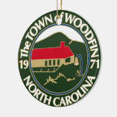 Woodfin Town Seal Keramisch Ornament (Links)