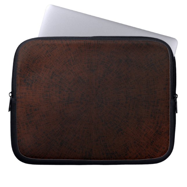Woodgrain Camo Laptop Sleeve (Voorkant)