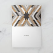 Woodgrain Collage Neutraal Baby shower dank u Bedankkaart (Binnen)