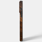 Woodgrain Gelakt Hout Visgraat Aangepaste Naam Case-Mate iPhone Case (Achterkant / Links)