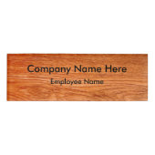 Woodgrain Kijk Naambadge (Voorkant)