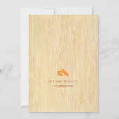 Woodgrain met Tortelduifjes in de boom - herfst Kaart (Achterkant)