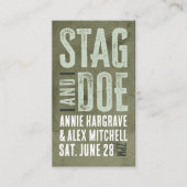Woodgrain Stag en Doe Ticket (Voorkant)