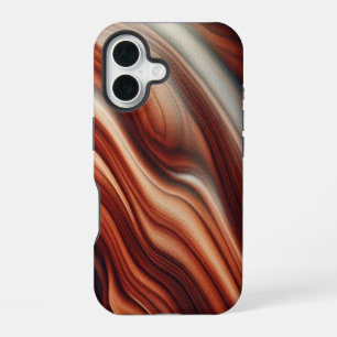 Woodgrain telefoonhoesje iPhone 16 hoesje