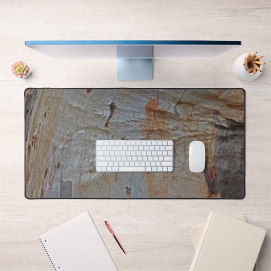 Woodgrain Tree Bark Foto Bruin Tan Outdoor Rustiek Bureaumat (Kantoor 1)