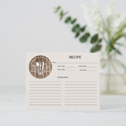 Woodgrain uit de keuken van Monogram Recipe (Staand voorkant)