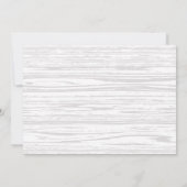 Woodgrain Wedding Invitation Kaart (Achterkant)