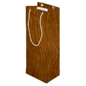 Woodgrain Wijn Cadeautas (Achterkant Gekanteld)