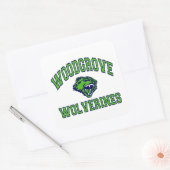 Woodgrove Wolverines Vierkante Sticker (Envelop)