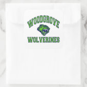 Woodgrove Wolverines Vierkante Sticker (Tas)