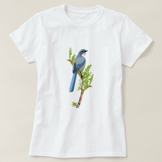 Woodhouse's Scrub-Jay T-shirt (Design voorkant)