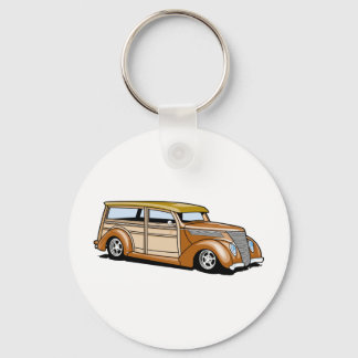 Woodie van warme rod sleutelhanger