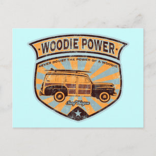 Woodie Wagon Briefkaart