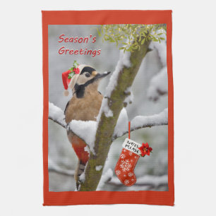 Woodies Kerstkeukenhanddoeken Theedoek