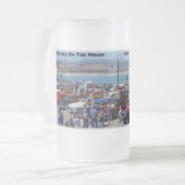 Woodies op de Mok "Wharf Santa Cruz-Frosted" (Voorkant links)