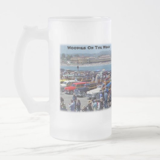 Woodies op de Mok "Wharf Santa Cruz-Frosted" (Links)