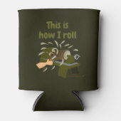 Woodkeercadeautje Dit is hoe ik Cartoon Lathe Blikjeskoeler (Voorkant)