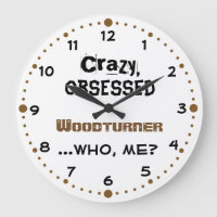 Woodkeertand Clock Crazy Woodturner