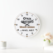 Woodkeertand Clock Crazy Woodturner Grote Klok (Huis)