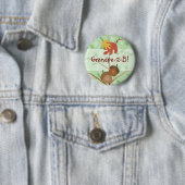 Woodland Acorns Button (In situ)