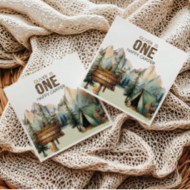 Woodland Adventure Camper Verjaardag Servetten