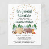 Woodland Adventure Couples Baby shower Invitation (Voorkant)