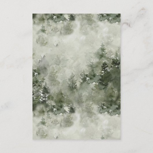 Woodland Adventure Gender Neutral Baby shower Advieskaart (Achterkant)