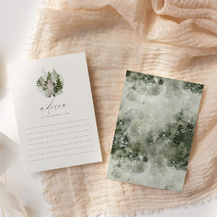 Woodland Adventure Gender Neutral Baby shower Advieskaart