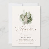 Woodland Adventure Gender Neutral Baby shower Kaart (Voorkant)