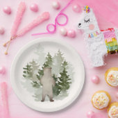 Woodland Adventure Gender Neutral Baby shower Papieren Bordje (Feest)