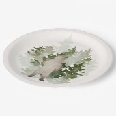 Woodland Adventure Gender Neutral Baby shower Papieren Bordje (Gekanteld)