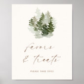 Woodland Adventure Gender Neutral Favors + Trees Poster (Voorkant)