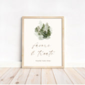 Woodland Adventure Gender Neutral Favors + Trees Poster