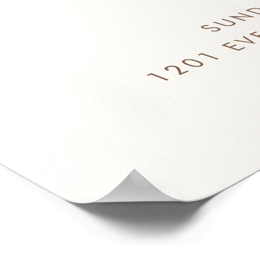 Woodland Adventure Gender Neutral Welcome Sign Poster (Hoek)