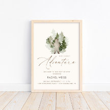 Woodland Adventure Gender Neutral Welcome Sign