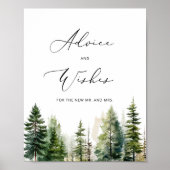 Woodland advies en wensen voor Passen getrouwd Pos Poster (Voorkant)