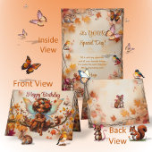 Woodland Afro-Amerikaanse Fairy Happy Birthday Kaart