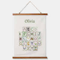 Woodland Alphabet Botanische Bloemen ABC Decor Kin