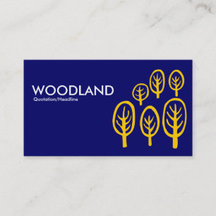 Woodland - Amber op Donkerblauw Visitekaartje