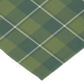 Woodland and Evergreen Plaid Korte Tafelloper (Hoek)