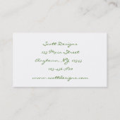 Woodland Angel Visitekaartje (Achterkant)