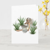 Woodland Angel Wenskaarten Kaart (Gele Bloem)