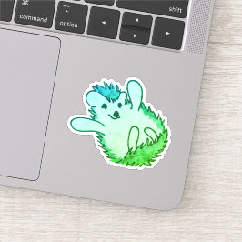 Woodland Animal Art Green Schattige Happy Hedegel Sticker