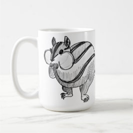 Woodland Animal Art Pencil Cute Chipmunk Koffiemok