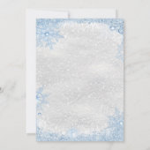 Woodland Animal Baby is koud buiten Baby shower Kaart (Achterkant)