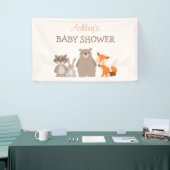 Woodland Animal Baby shower banner Bos Schattige (Beurs)