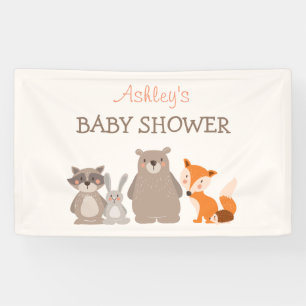 Woodland Animal Baby shower banner Bos Schattige