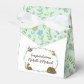 Woodland Animal Baby shower Bedankdoosjes (Voorkant Zijde)