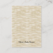 Woodland Animal Baby shower Boek Aanvraag Kaart (Achterkant)