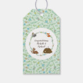 Woodland Animal Baby shower Cadeaulabel (Voorkant)